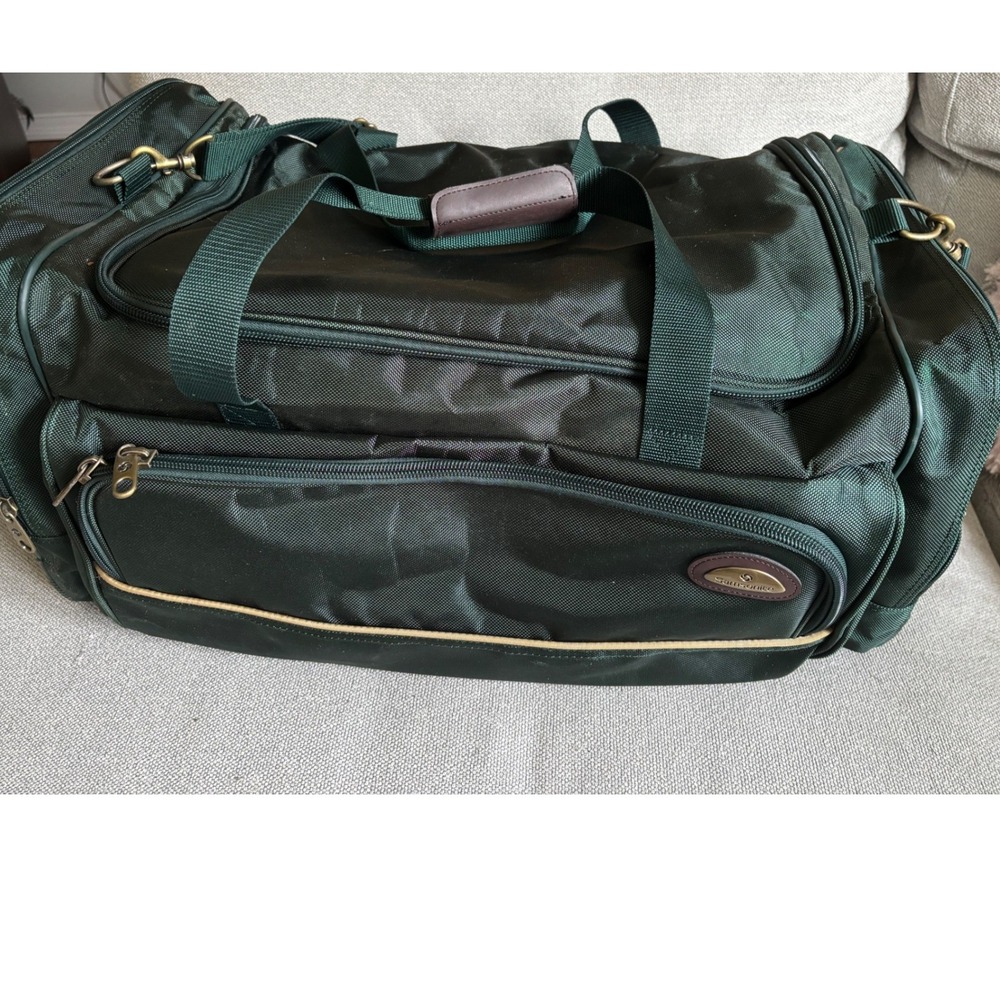 Samsonite Duffel Bag Forest Green Ballistic Nylon Travel Weekend